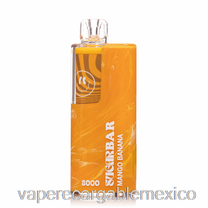 Vape Recargable Barra De Azúcar Sb8000 Desechable Mango Plátano